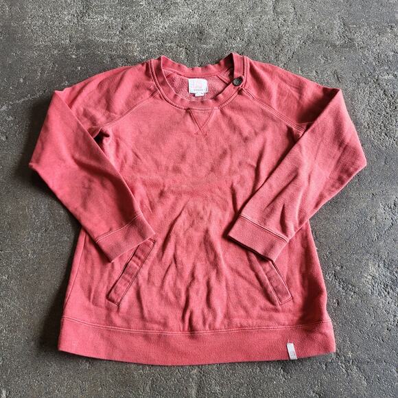 Quiksilver Sweatshirt Size M Orange Casual Front Pocket Outdoor Long Sleeve - Picture 1 of 10